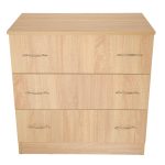 Comoda 3 sertare Sonoma, 80x48x82 cm