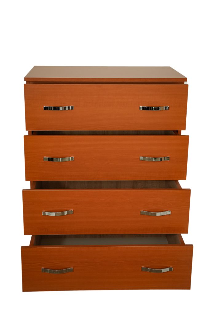 Comoda 4 sertare Cires, 80x48x105 cm