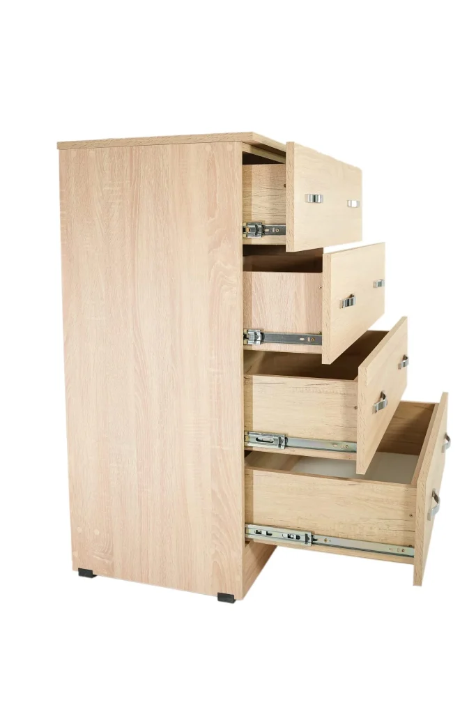 Comoda 4 sertare Sonoma, 80x50x105 cm