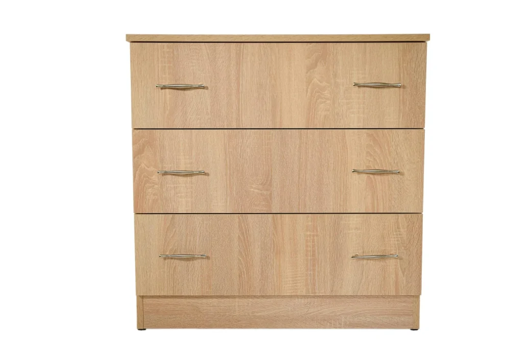 Comoda 3 sertare Sonoma, 80x48x82 cm