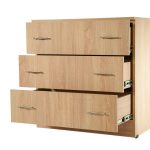 Comoda 3 sertare Sonoma, 80x48x82 cm