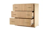 Comoda 3 sertare Sonoma, 80x48x82 cm