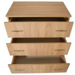 Comoda 3 sertare Sonoma, 80x48x82 cm