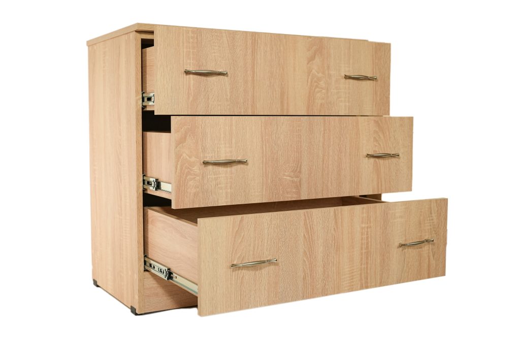 Comoda 3 sertare Sonoma, 80x48x82 cm
