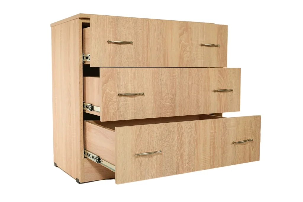 Comoda 3 sertare Sonoma, 80x48x82 cm