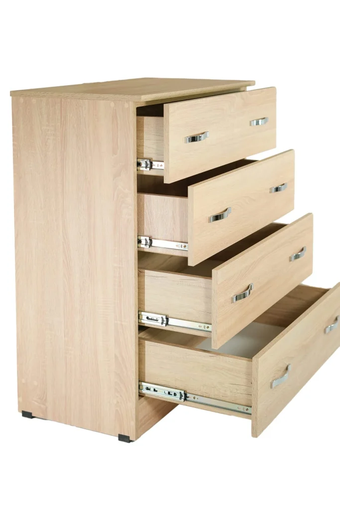 Comoda 4 sertare Sonoma, 80x50x105 cm