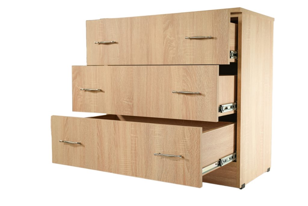 Comoda 3 sertare Sonoma, 80x48x82 cm