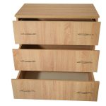 Comoda 3 sertare Sonoma, 80x48x82 cm