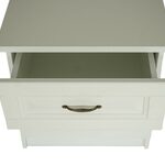 Noptiera insertie lemn culoare Alb, 54x55x45 cm