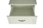 Noptiera insertie lemn culoare Alb, 54x55x45 cm