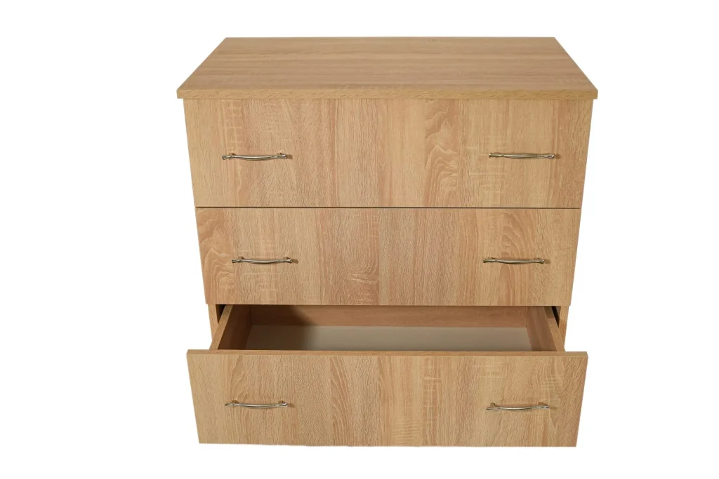 Comoda 3 sertare Sonoma, 80x48x82 cm