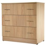 Comoda 3 sertare Sonoma, 80x48x82 cm