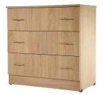 Comoda 3 sertare Sonoma, 80x48x82 cm