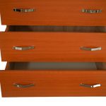 Comoda 4 sertare Cires, 80x48x105 cm