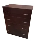 Comoda 4 sertare Wenge, 80x48x105 cm