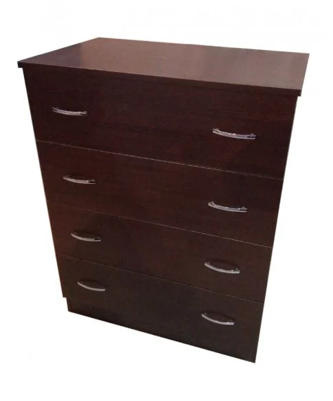 Comoda 4 sertare Wenge, 80x48x105 cm