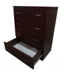 Comoda 4 sertare Wenge, 80x48x105 cm
