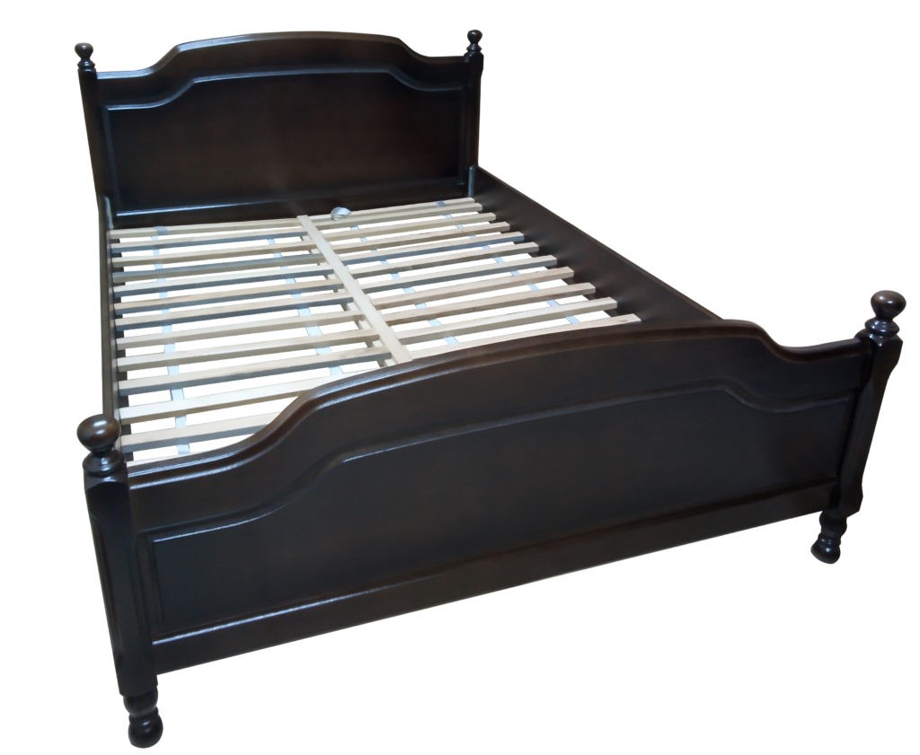 Pat lemn masiv, nuc, 160x200 cm