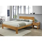 Pat lemn, stejar, 160x200 cm, KABOTO