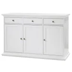 Comoda, PAL infoliat/MDF lacuit, alb, PARIS