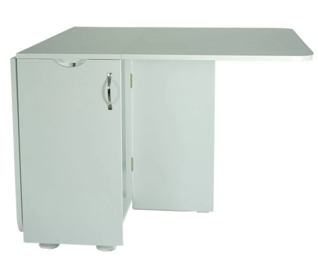 Masa plianta, alb, 175x96x76 cm