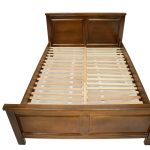 Pat lemn masiv Marius 180x200 cm, Nuc