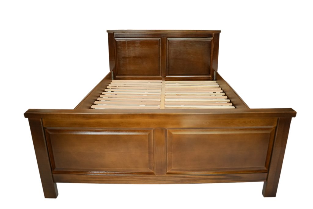 Pat lemn masiv Marius 180x200 cm, Nuc