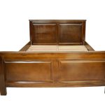 Pat lemn masiv Marius 180x200 cm, Nuc