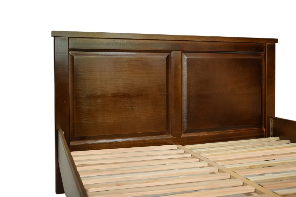 Pat lemn masiv Marius 180x200 cm, Nuc