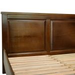 Pat lemn masiv Marius 180x200 cm, Nuc