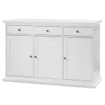 Comoda, PAL infoliat/MDF lacuit, alb, PARIS