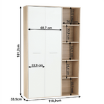 Dulap, stejar sonoma/alb, MAURUS