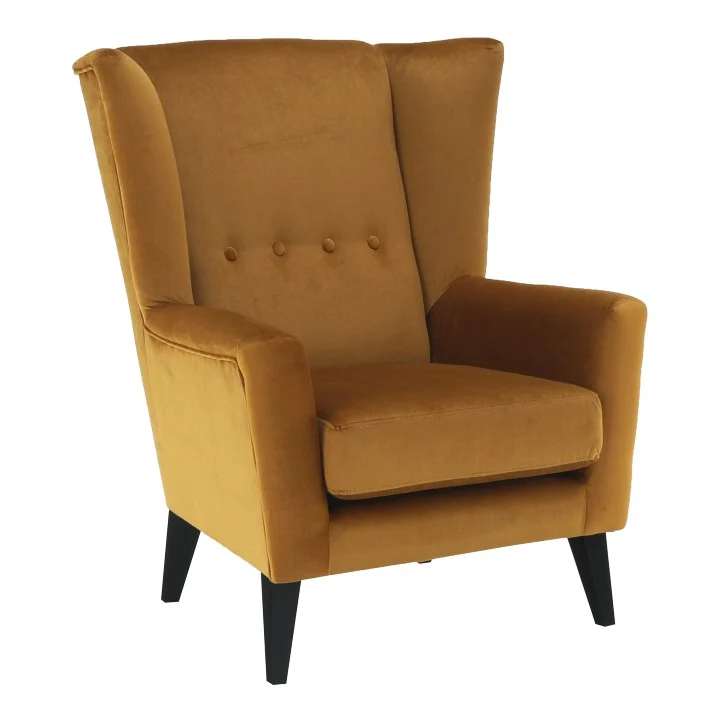 Fotoliu, miere/negru, Rodeza