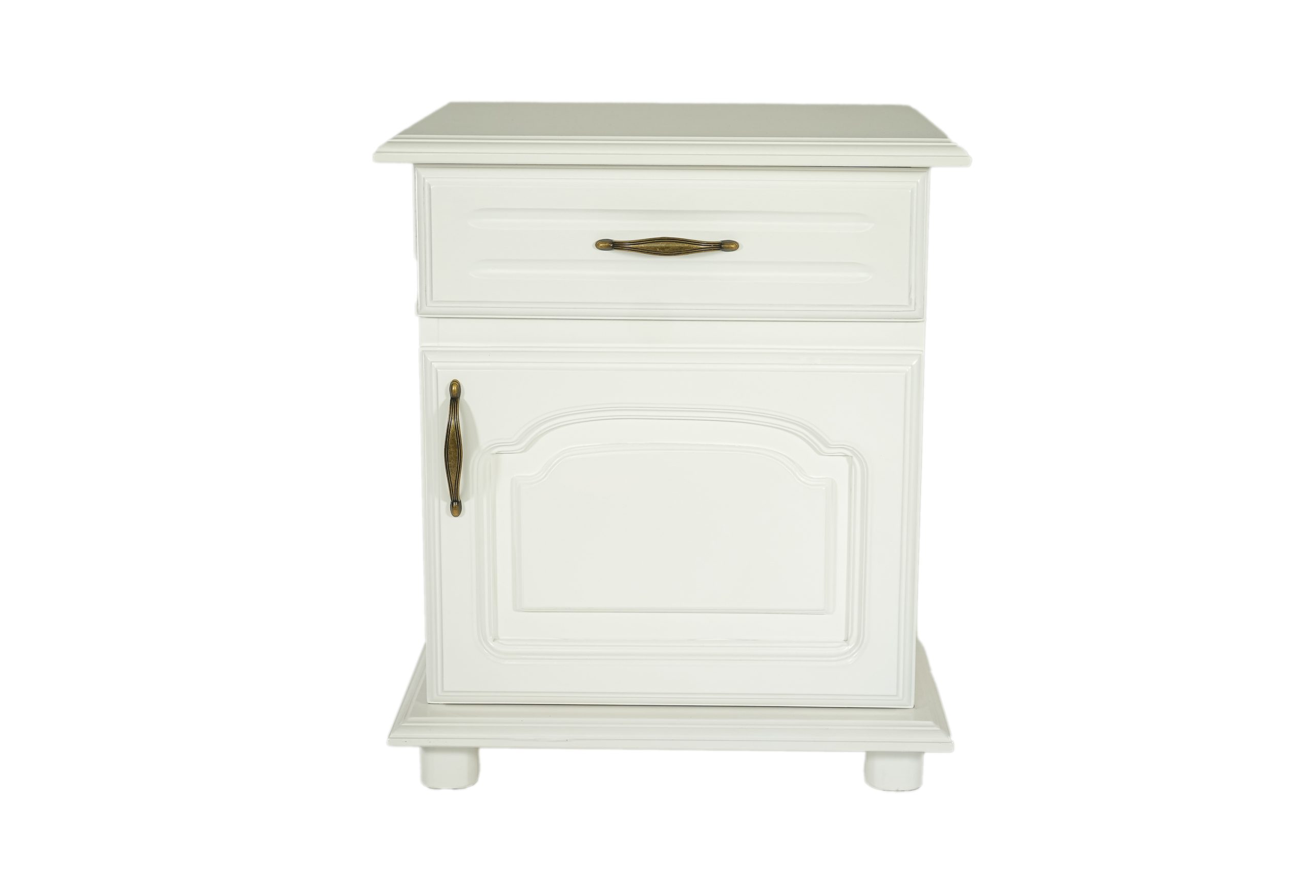 Noptiera insertie lemn culoare alb - 49x58x36 cm