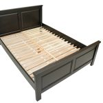 Pat lemn masiv Marius 160x200 cm, negru