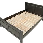 Pat lemn masiv Marius 160x200 cm, negru