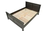 Pat lemn masiv Marius 160x200 cm, negru