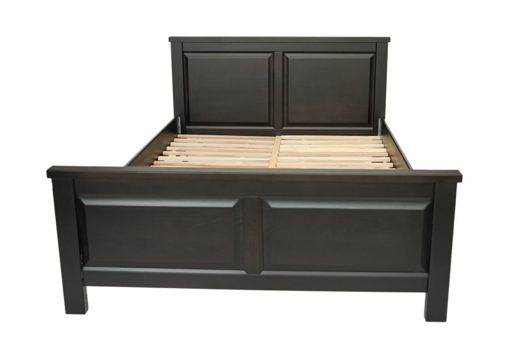 Pat lemn masiv Marius 160x200 cm, negru