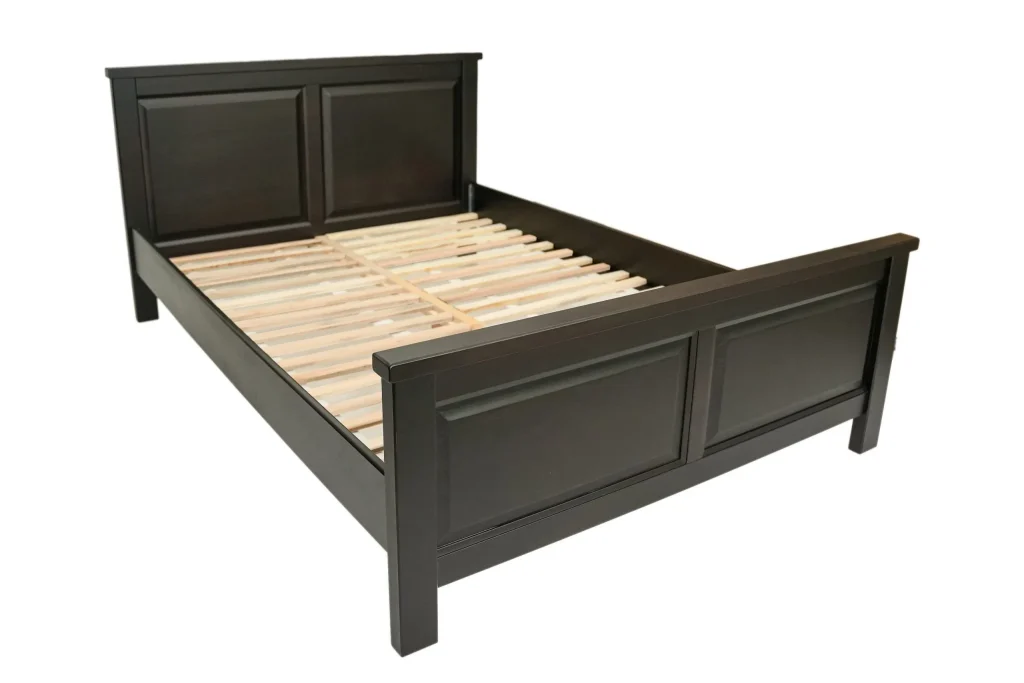 Pat lemn masiv Marius 160x200 cm, negru