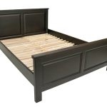 Pat lemn masiv Marius 160x200 cm, negru