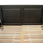 Pat lemn masiv Marius 160x200 cm, negru