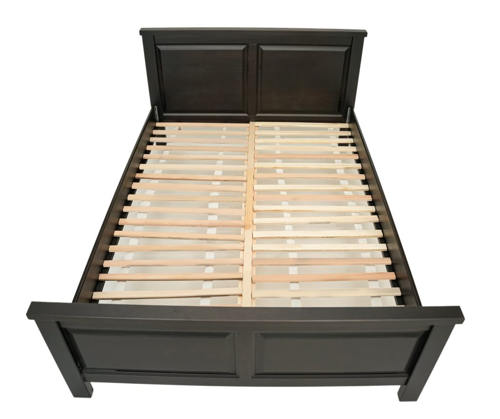 Pat lemn masiv Marius 160x200 cm, negru