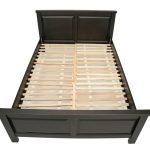 Pat lemn masiv Marius 160x200 cm, negru