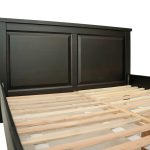 Pat lemn masiv Marius 160x200 cm, negru