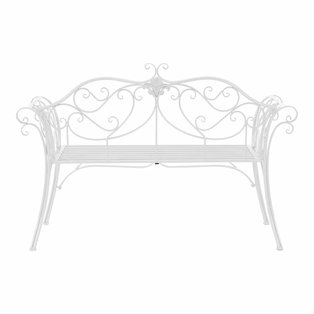 Banca de gradina, alba, ETELIA