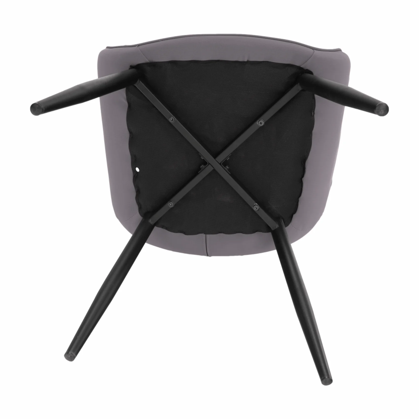 Fotoliu de design, material textil gri, FEDRIS