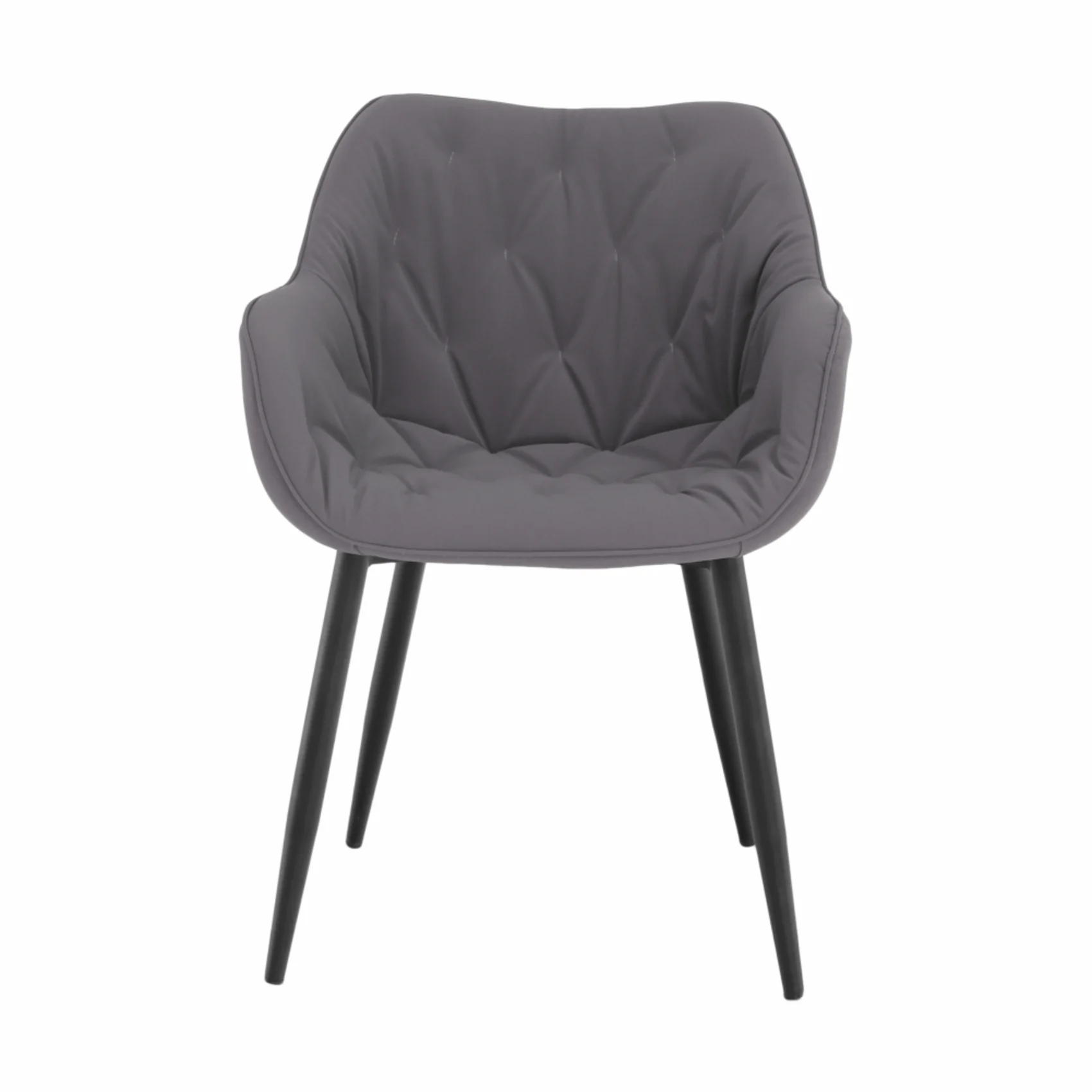 Fotoliu de design, material textil gri, FEDRIS