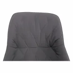 Fotoliu de design, material textil gri, FEDRIS