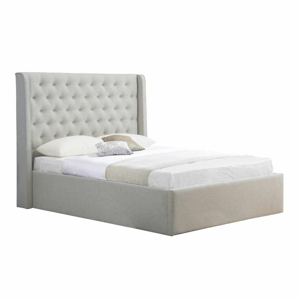 Pat, gri deschis, 160x200 cm, JOSIE