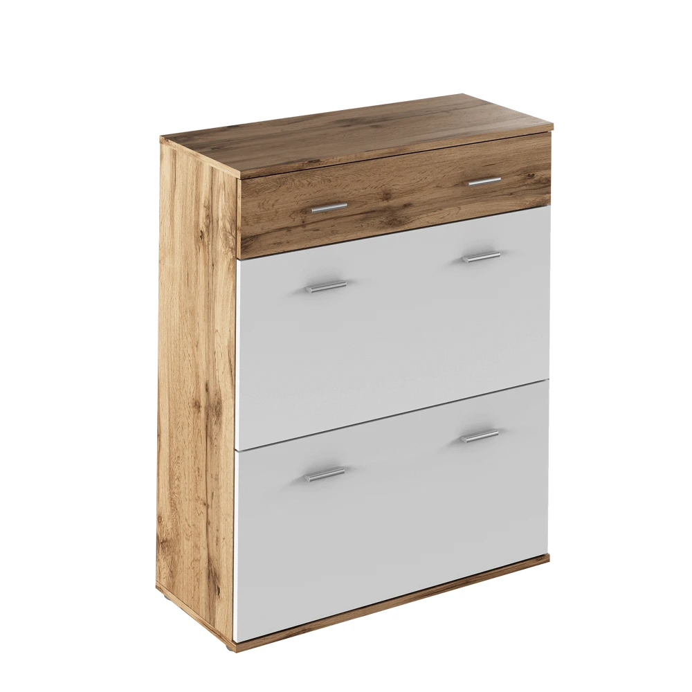 Comoda TIP 4, stejar wotan/alb, CYRIL